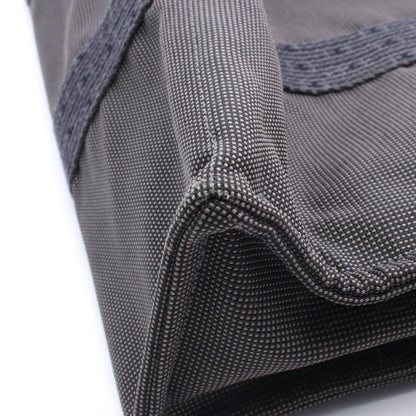 エールラインMM ハンドバッグ トートバッグ ナイロンキャンバス ダークグレー シルバー金具 エルメス バッグ HERMES