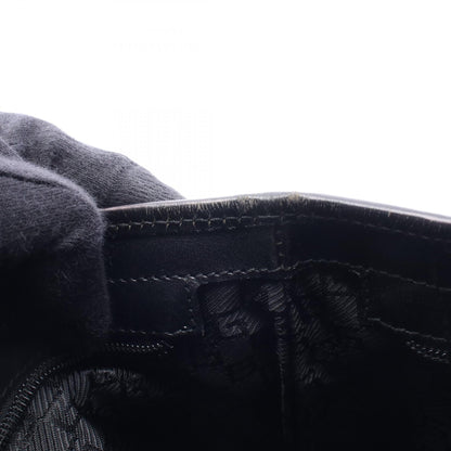 ショルダーバッグ トートバッグ キャンバス レザー ブラック グッチ バッグ GUCCI
