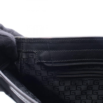 ショルダーバッグ トートバッグ キャンバス レザー ブラック グッチ バッグ GUCCI