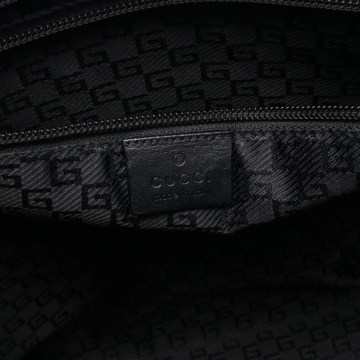 ショルダーバッグ トートバッグ キャンバス レザー ブラック グッチ バッグ GUCCI