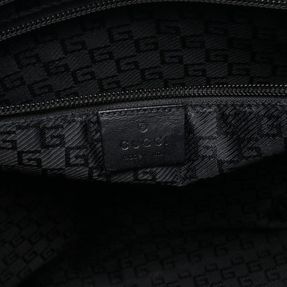 ショルダーバッグ トートバッグ キャンバス レザー ブラック グッチ バッグ GUCCI