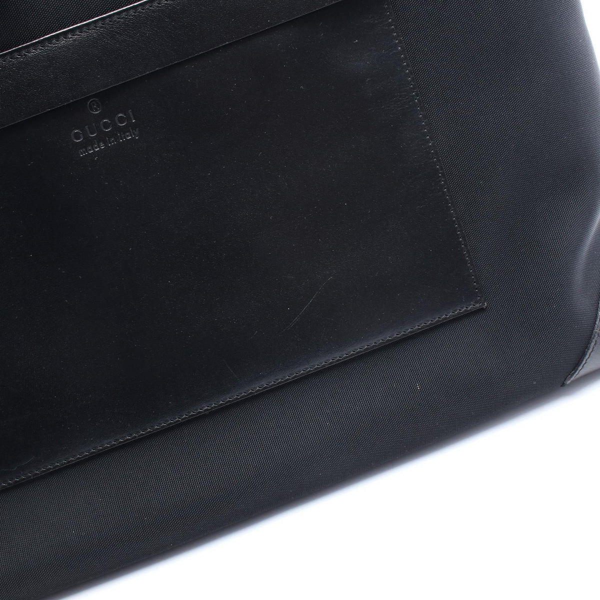 ショルダーバッグ トートバッグ キャンバス レザー ブラック グッチ バッグ GUCCI