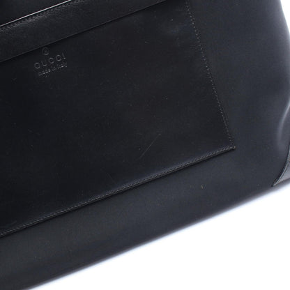 ショルダーバッグ トートバッグ キャンバス レザー ブラック グッチ バッグ GUCCI