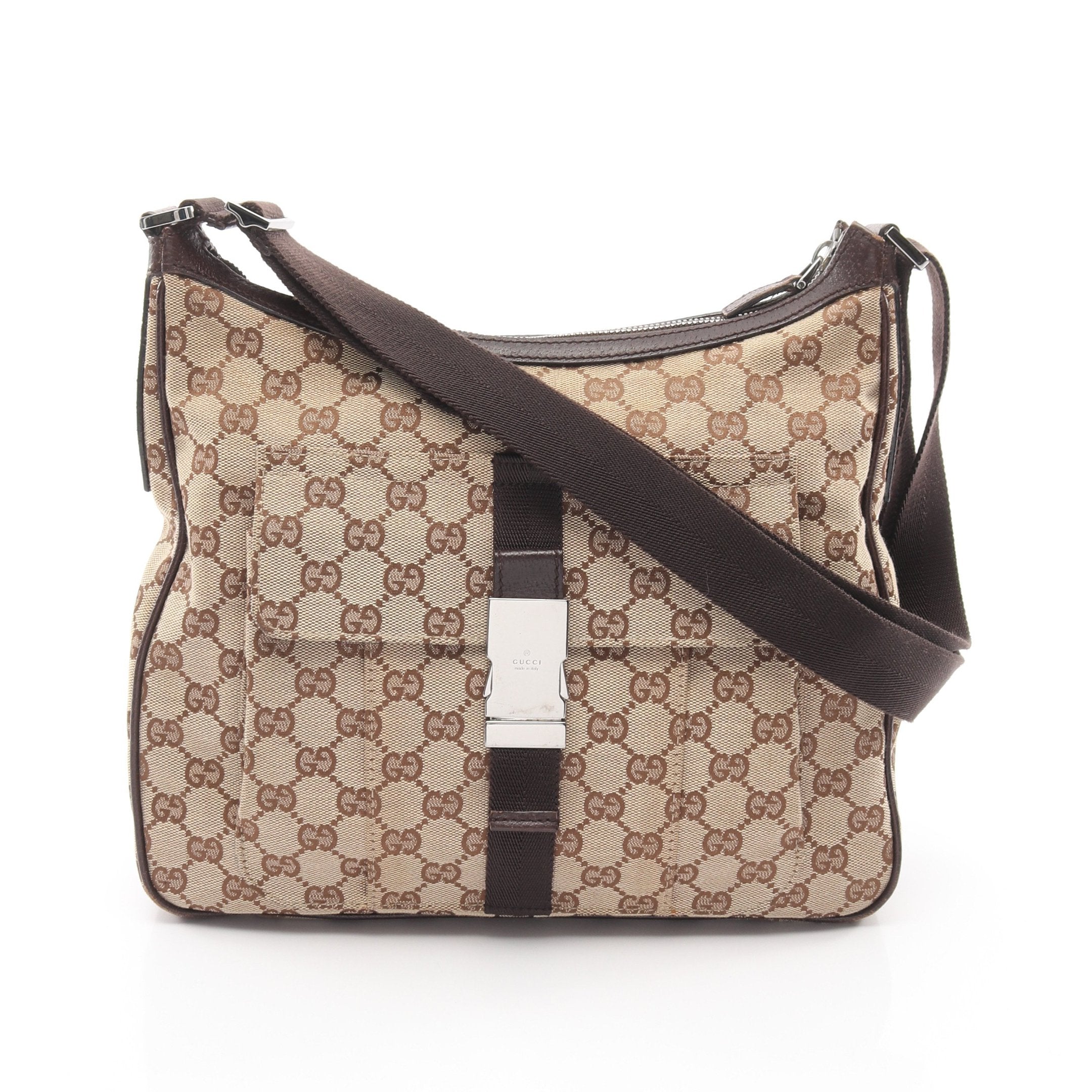 グッチ ショルダーバッグ GGキャンバス GUCCI レザー | レディース