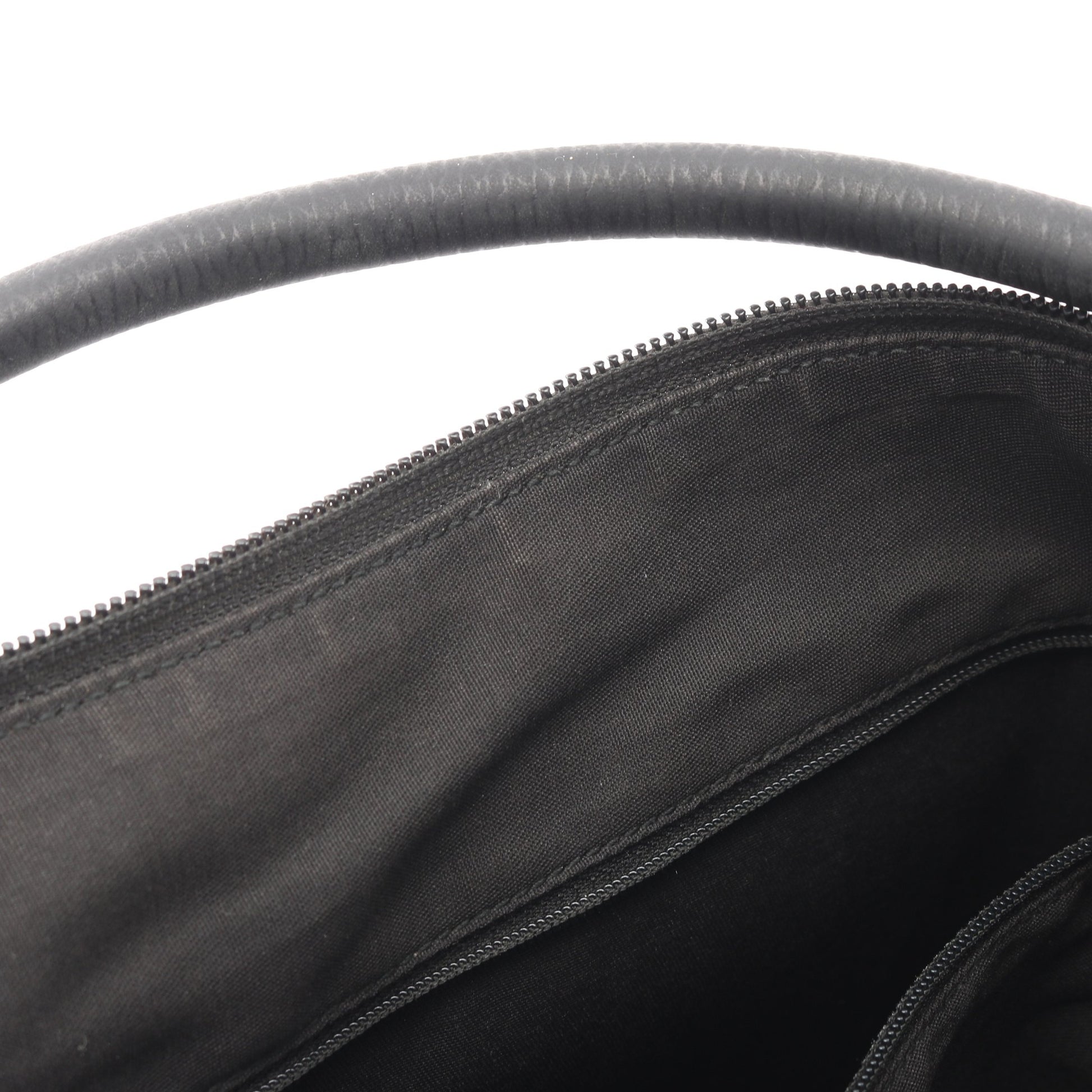 GGナイロン ワンショルダーバッグ ナイロン レザー ブラック グッチ バッグ GUCCI