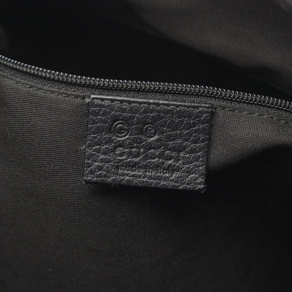 GGナイロン ワンショルダーバッグ ナイロン レザー ブラック グッチ バッグ GUCCI