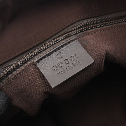 GGキャンバス ショルダーバッグ キャンバス レザー ベージュ ブラウン グッチ バッグ GUCCI