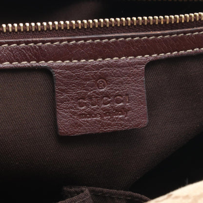 GGキャンバス ハンドバッグ ミニボストンバッグ キャンバス レザー ベージュ ブラウン グッチ バッグ GUCCI