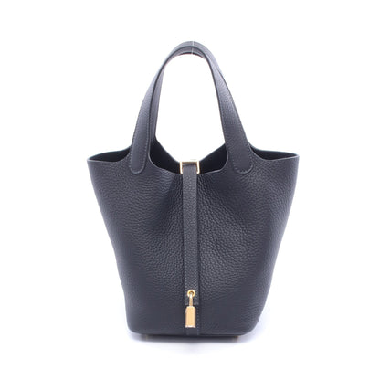 ピコタンロックPM キャバン ハンドバッグ トリヨンクレマンス ネイビー ゴールド金具 K刻印 エルメス バッグ HERMES