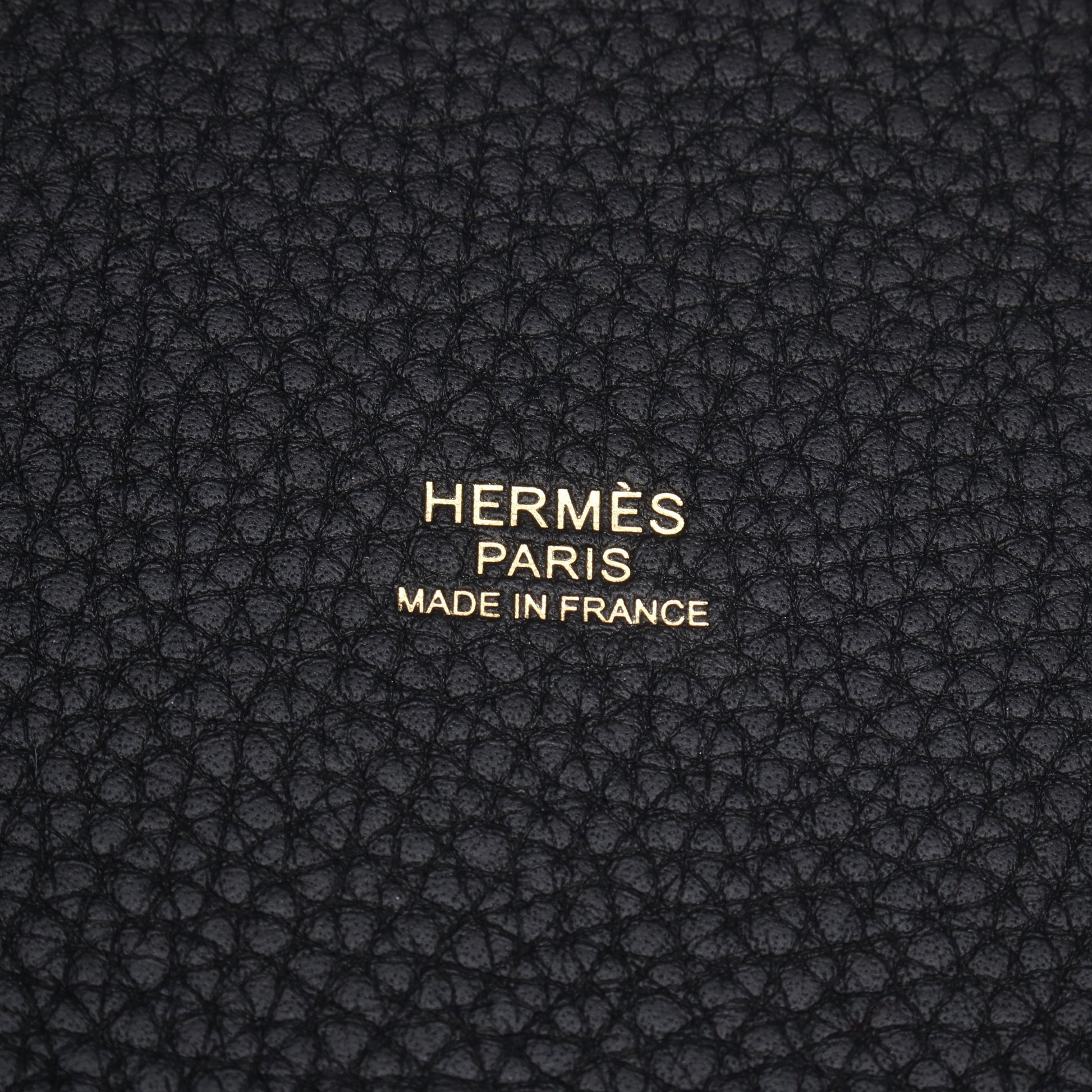 ピコタンロックPM キャバン ハンドバッグ トリヨンクレマンス ネイビー ゴールド金具 K刻印 エルメス バッグ HERMES