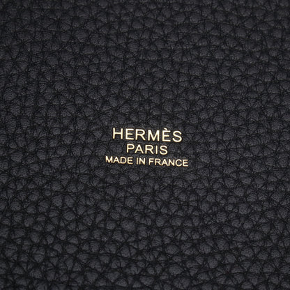 ピコタンロックPM キャバン ハンドバッグ トリヨンクレマンス ネイビー ゴールド金具 K刻印 エルメス バッグ HERMES