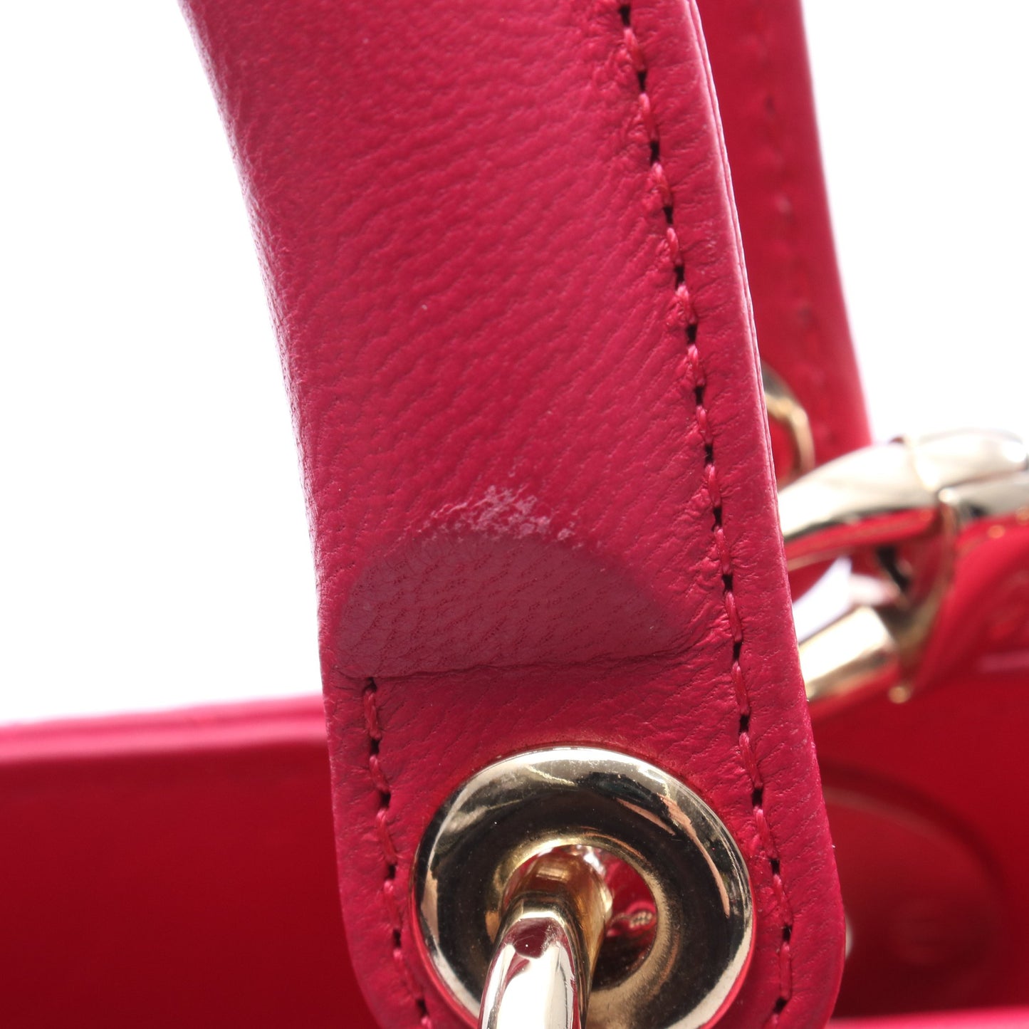 レディディオール ラージ 2WAY ハンドバッグ レザー ピンク クリスチャンディオール バッグ Christian Dior