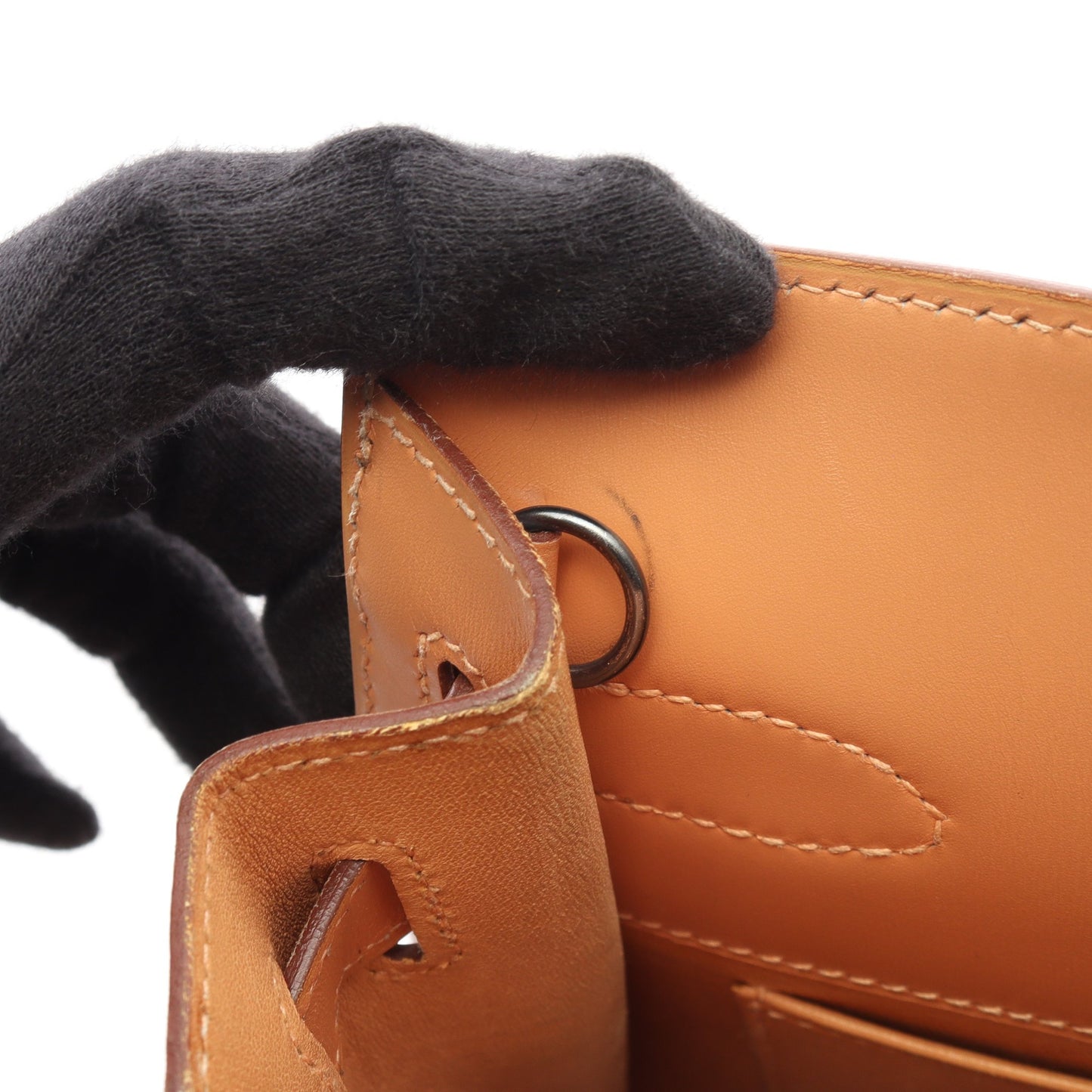 ケリースポーツMM ショルダーバッグ ボックスカーフ ベージュ シルバー金具 □B刻印 エルメス バッグ HERMES