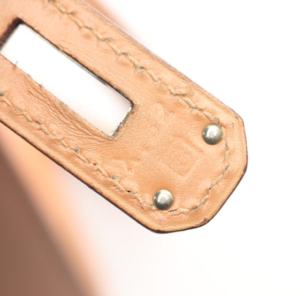 ケリースポーツMM ショルダーバッグ ボックスカーフ ベージュ シルバー金具 □B刻印 エルメス バッグ HERMES