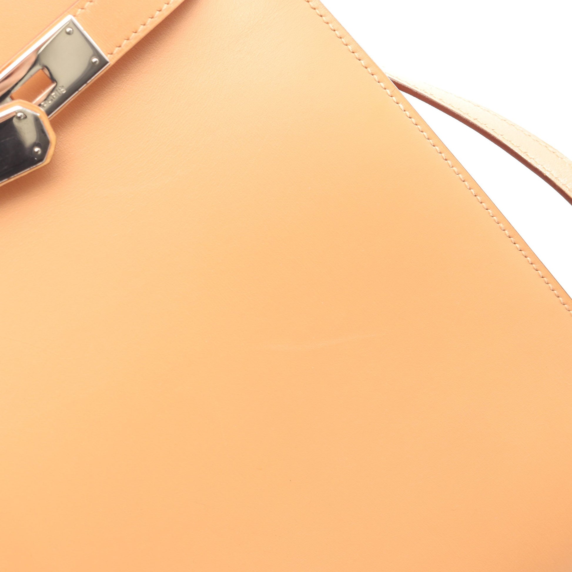 ケリースポーツMM ショルダーバッグ ボックスカーフ ベージュ シルバー金具 □B刻印 エルメス バッグ HERMES