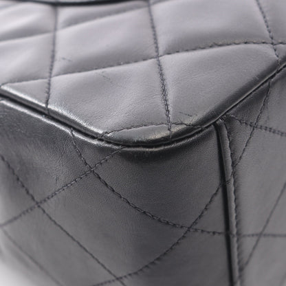デカマトラッセ34 Wチェーンショルダーバッグ ラムスキン ブラック ゴールド金具 シャネル バッグ CHANEL