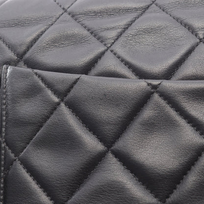 デカマトラッセ34 Wチェーンショルダーバッグ ラムスキン ブラック ゴールド金具 シャネル バッグ CHANEL