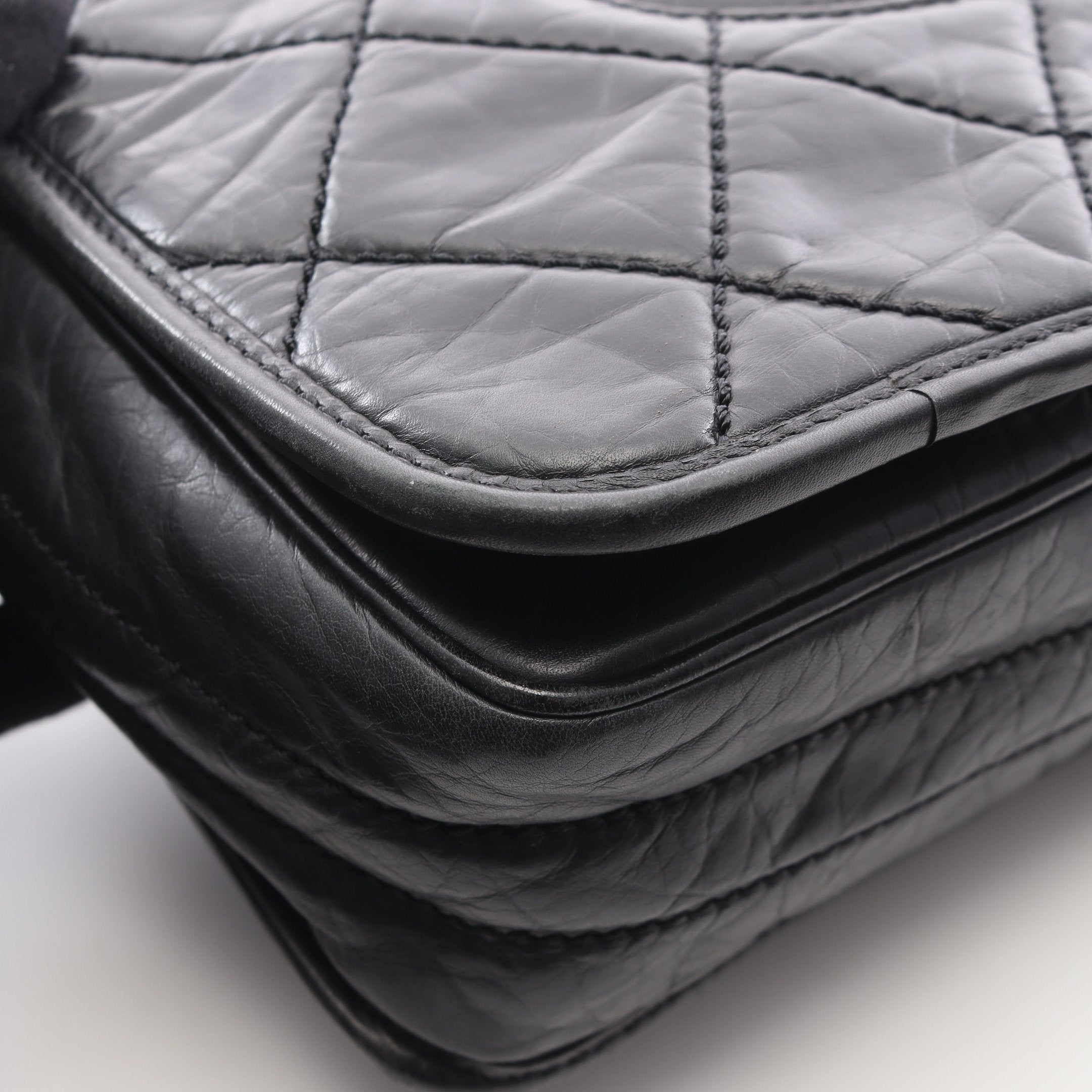 シャネル ワイルドステッチ カーフスキン ショルダーバッグ A239 CHANEL - シャネル ワイルドステッチ カーフスキン ショルダーバッグ