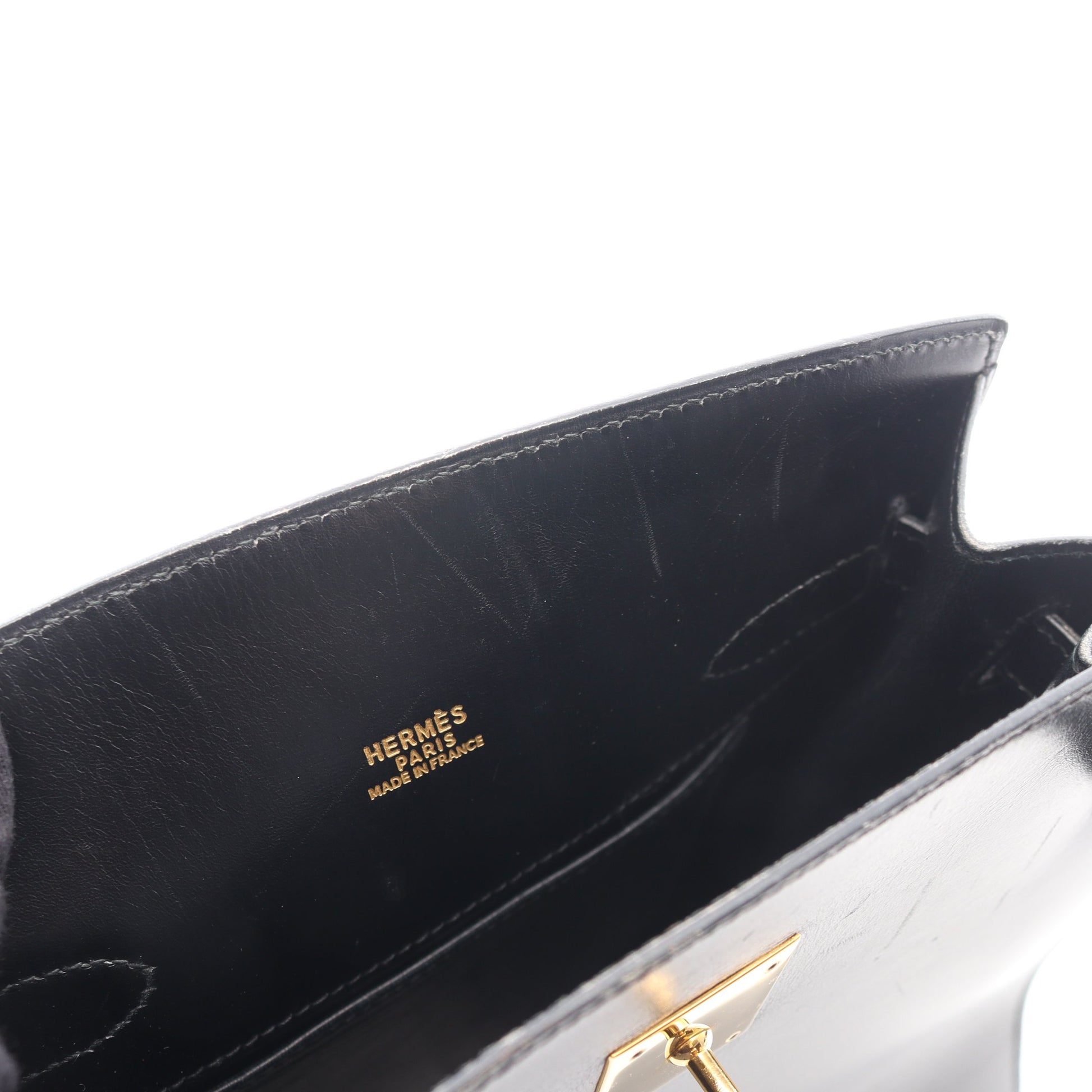 ケリースポーツMM ショルダーバッグ ボックスカーフ ブラック ゴールド金具 ○Y刻印 エルメス バッグ HERMES