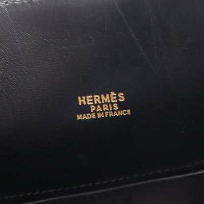 ケリースポーツMM ショルダーバッグ ボックスカーフ ブラック ゴールド金具 ○Y刻印 エルメス バッグ HERMES
