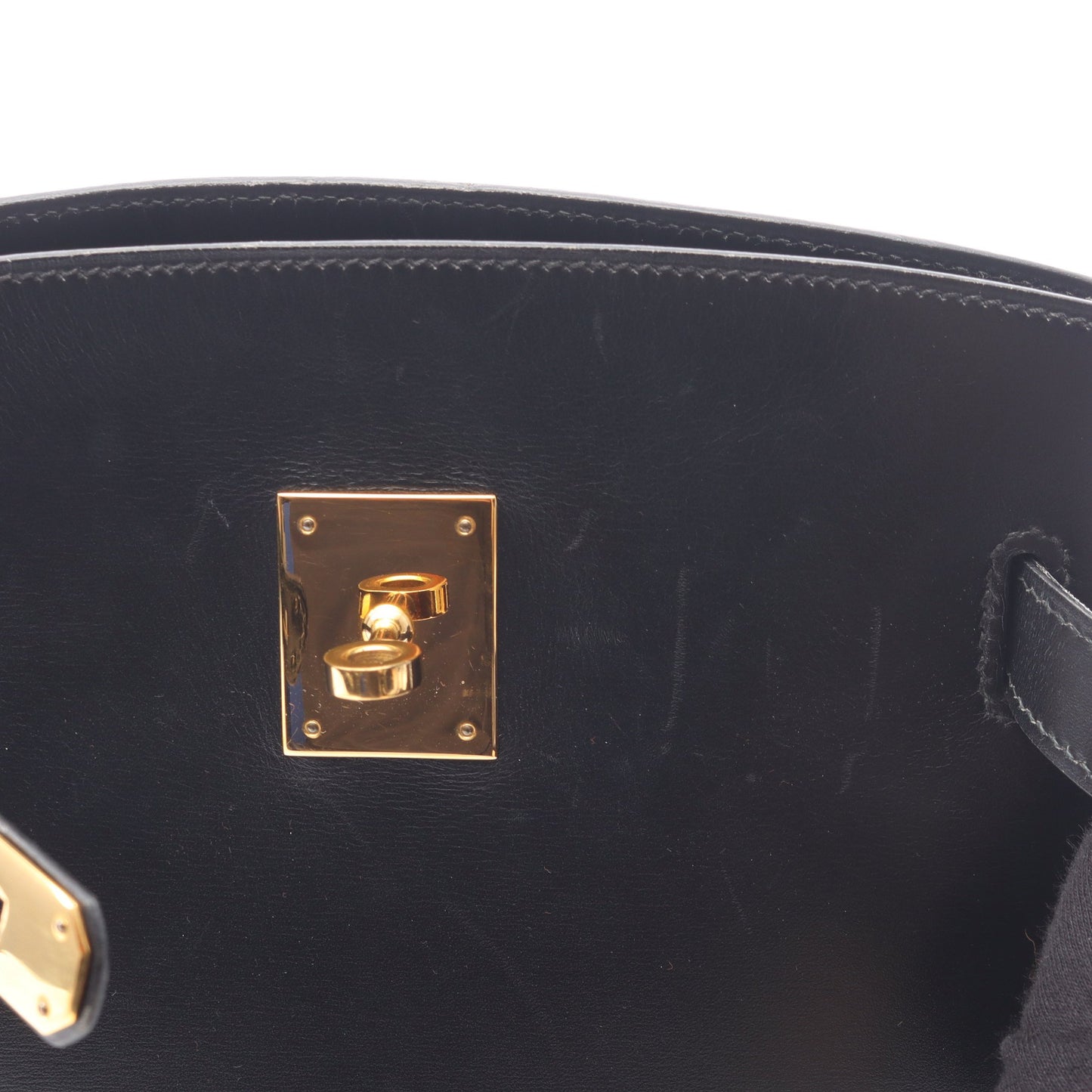 ケリースポーツMM ショルダーバッグ ボックスカーフ ブラック ゴールド金具 ○Y刻印 エルメス バッグ HERMES
