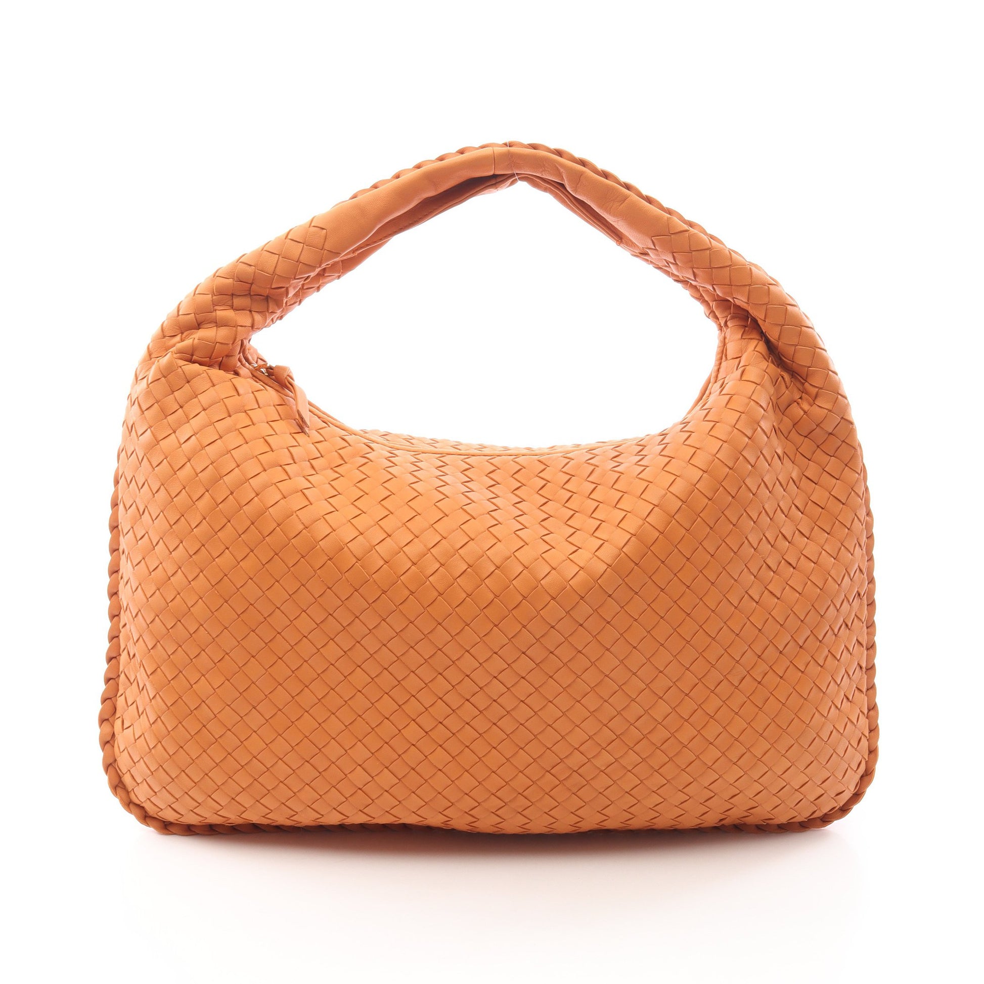 イントレチャート ワンショルダーバッグ レザー オレンジブラウン ボッテガヴェネタ バッグ BOTTEGA VENETA