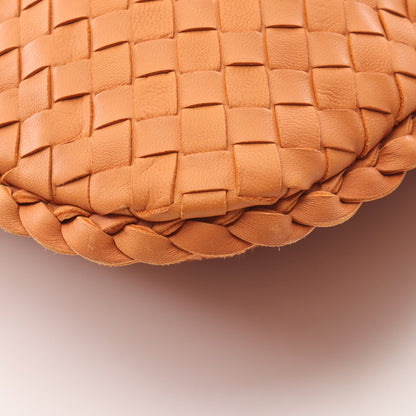 イントレチャート ワンショルダーバッグ レザー オレンジブラウン ボッテガヴェネタ バッグ BOTTEGA VENETA