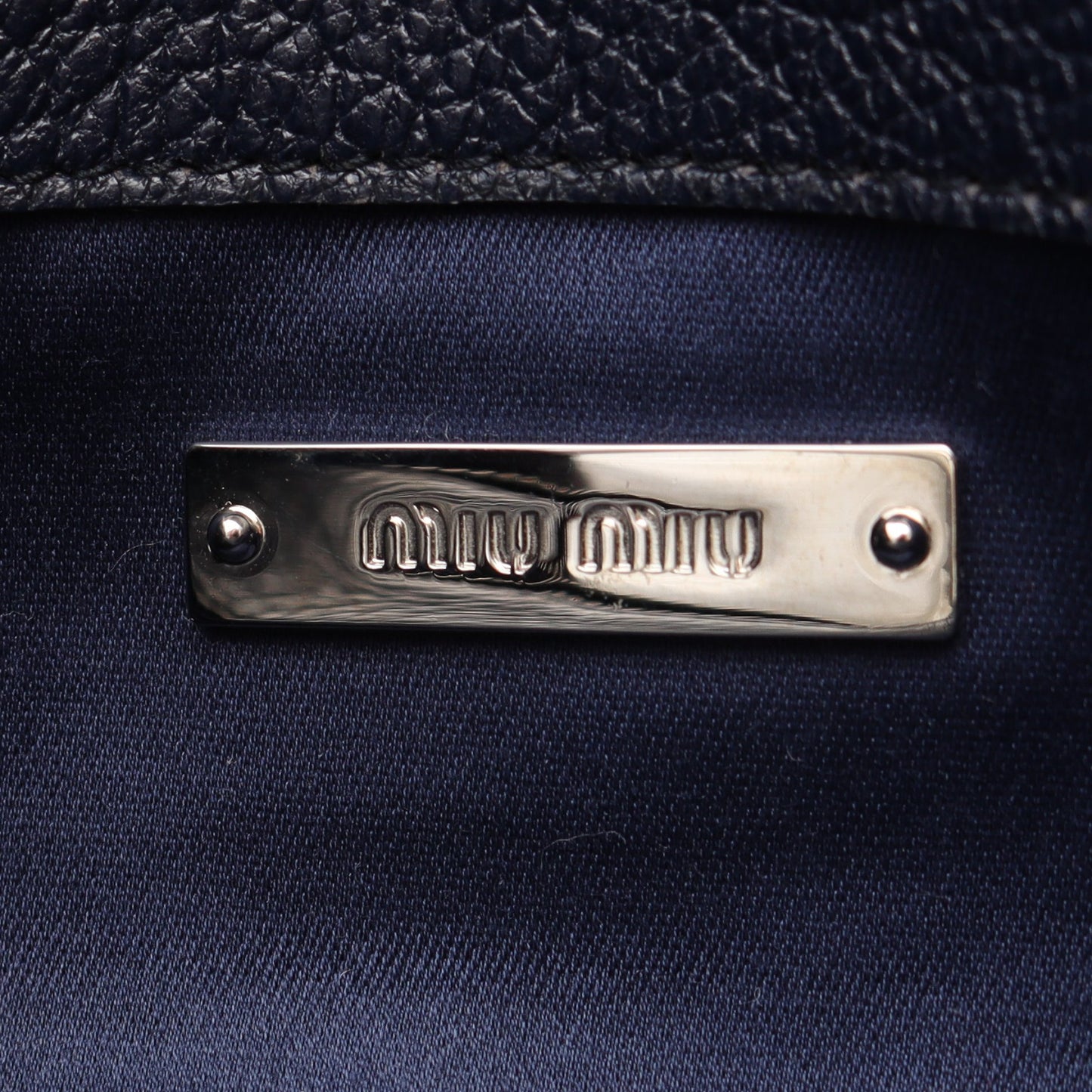 マテラッセ ショルダーバッグ デニム レザー ブルー ミュウミュウ バッグ miu miu