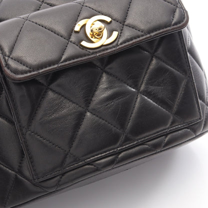 マトラッセ バックパック リュックサック ラムスキン ブラック ゴールド金具 シャネル バッグ CHANEL