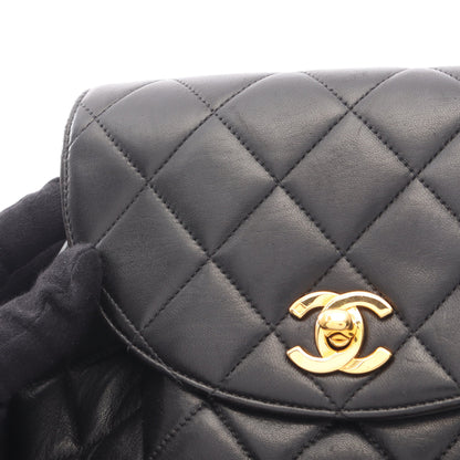 マトラッセ バックパック リュックサック ラムスキン ブラック ゴールド金具 シャネル バッグ CHANEL