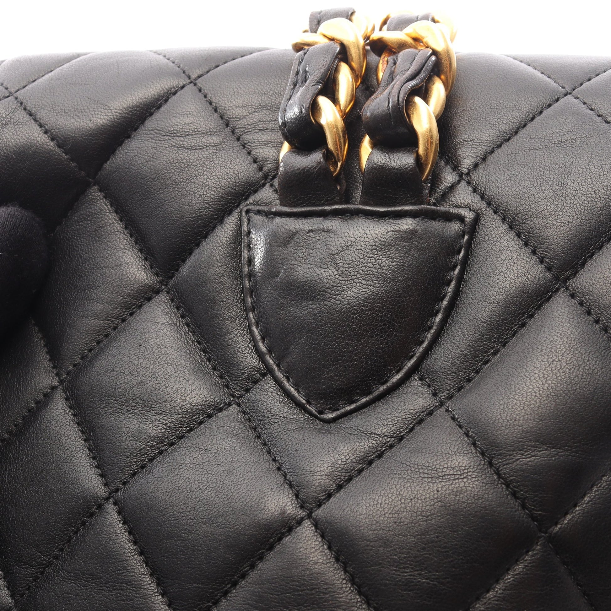 マトラッセ バックパック リュックサック ラムスキン ブラック ゴールド金具 シャネル バッグ CHANEL