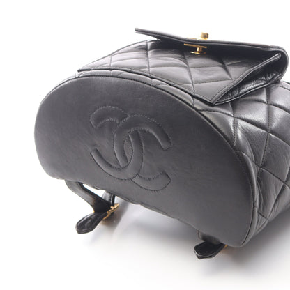 マトラッセ バックパック リュックサック ラムスキン ブラック ゴールド金具 シャネル バッグ CHANEL
