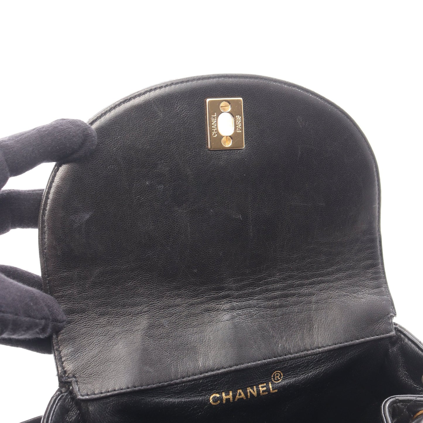 マトラッセ バックパック リュックサック ラムスキン ブラック ゴールド金具 シャネル バッグ CHANEL