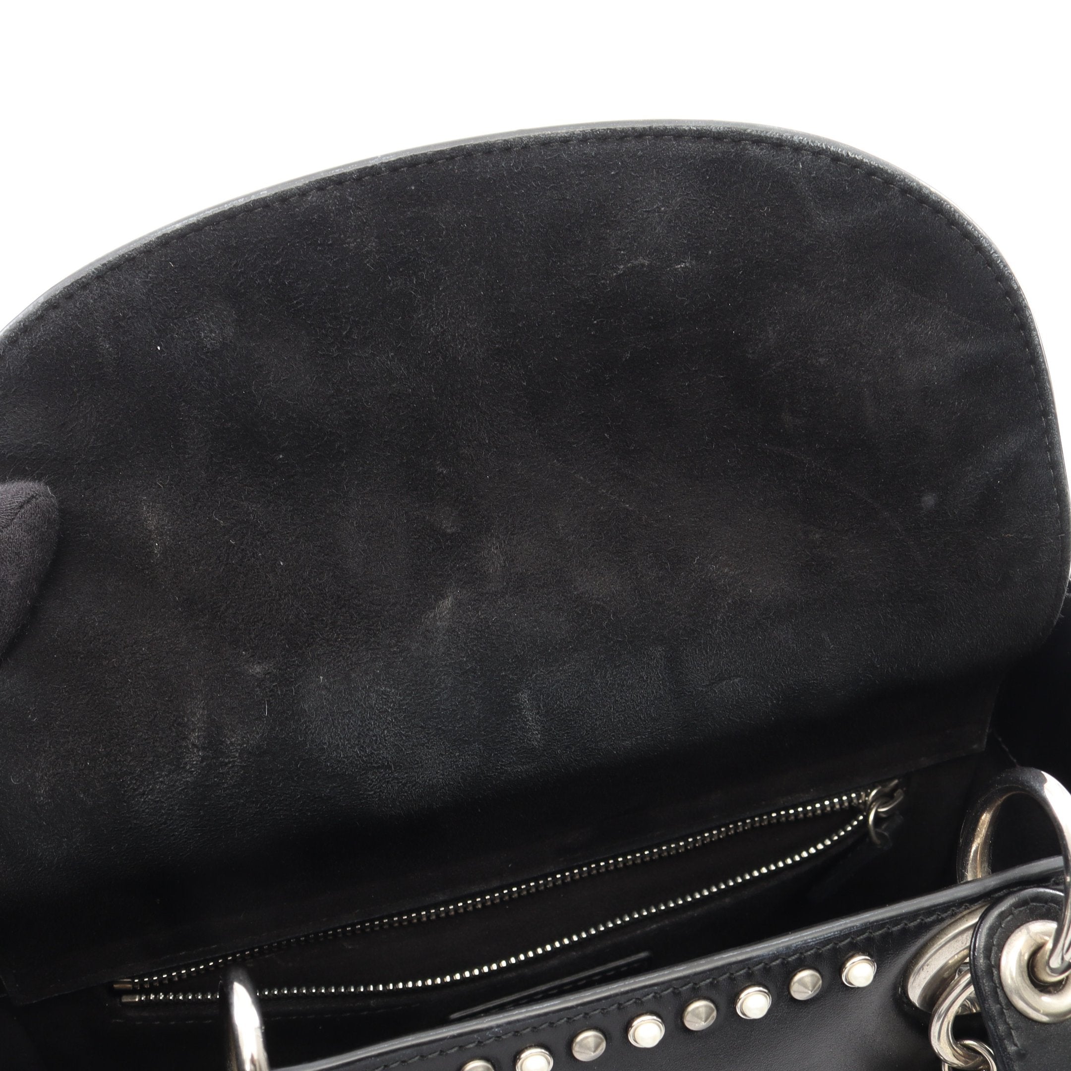 LADY DIOR レディディオール スタッズ 2WAY ハンドバッグ レザー