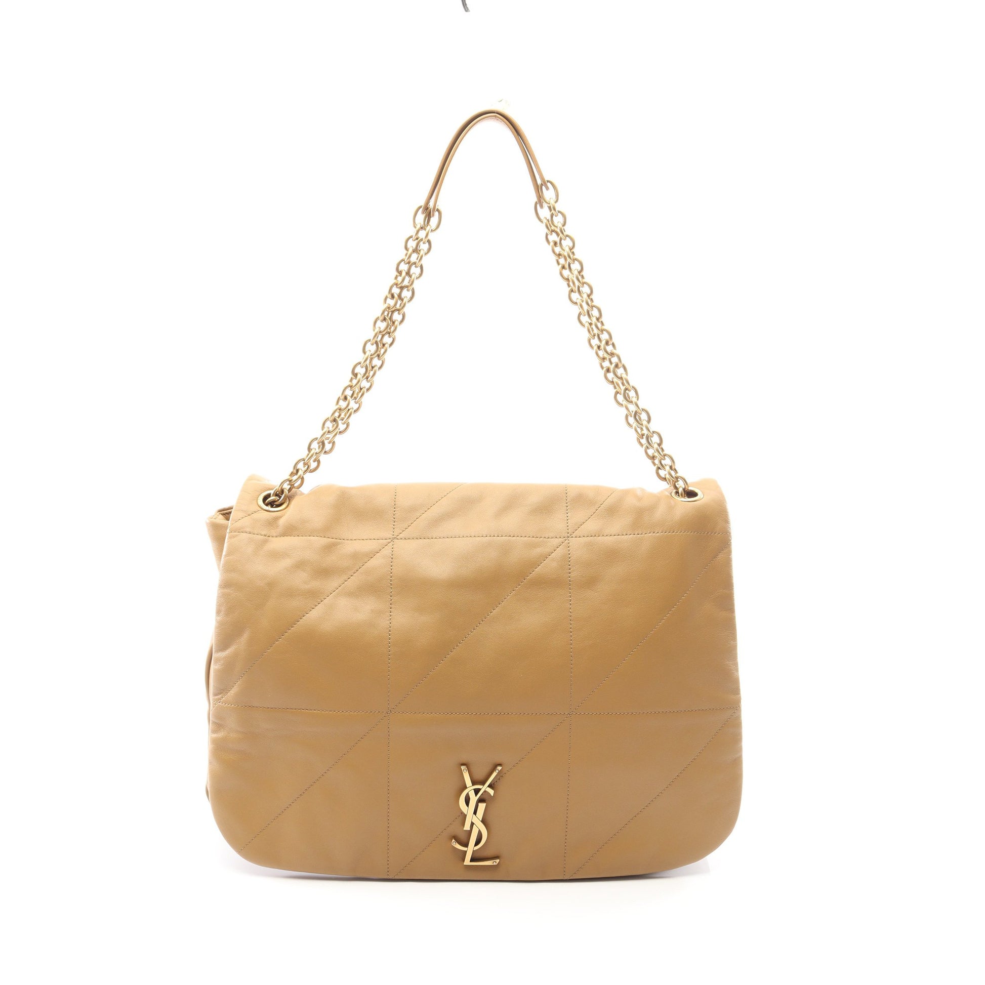ジェイミー 4.3 チェーンショルダーバッグ レザー ベージュ サンローランパリ バッグ SAINT LAURENT PARIS