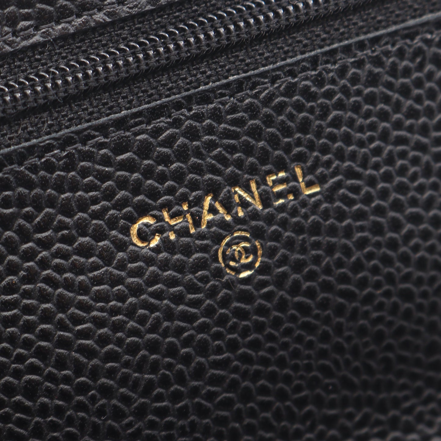 マトラッセ チェーンウォレット キャビアスキン ブラック ゴールド金具 シャネル バッグ CHANEL