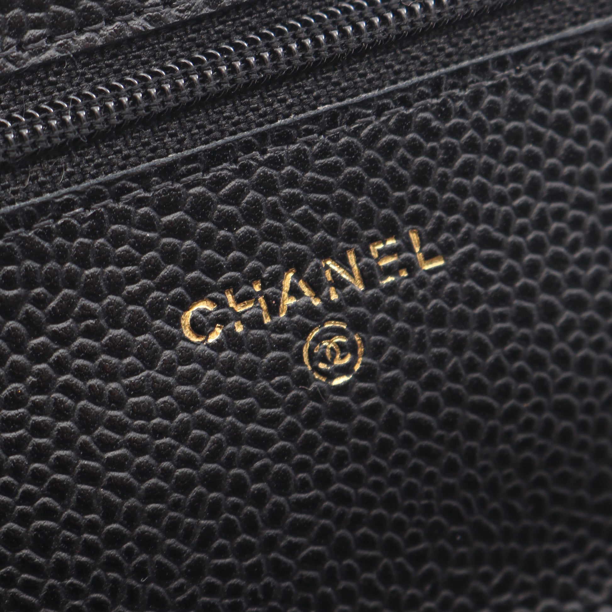 マトラッセ チェーンウォレット キャビアスキン ブラック ゴールド金具 シャネル バッグ CHANEL