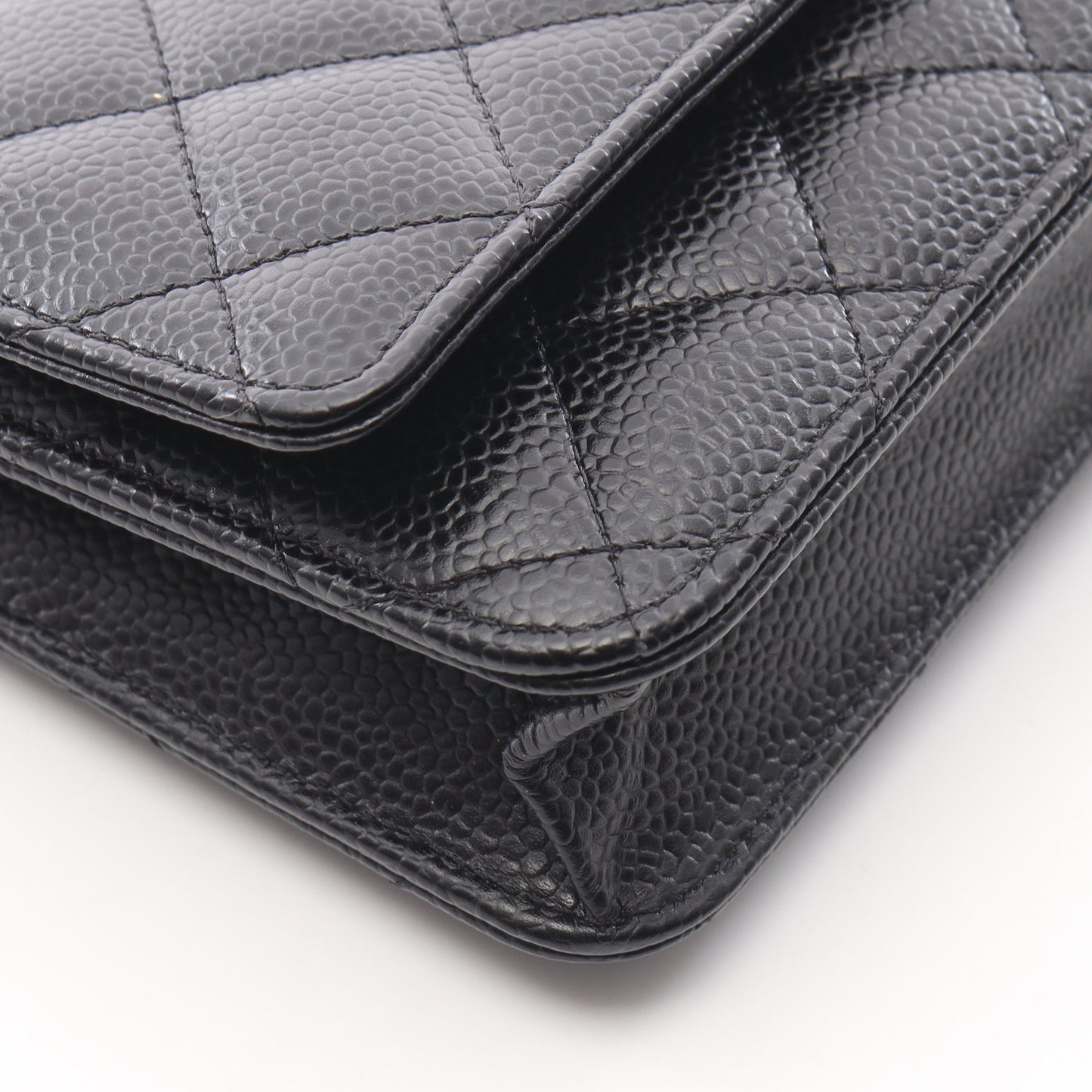 マトラッセ チェーンウォレット キャビアスキン ブラック ゴールド金具 シャネル バッグ CHANEL