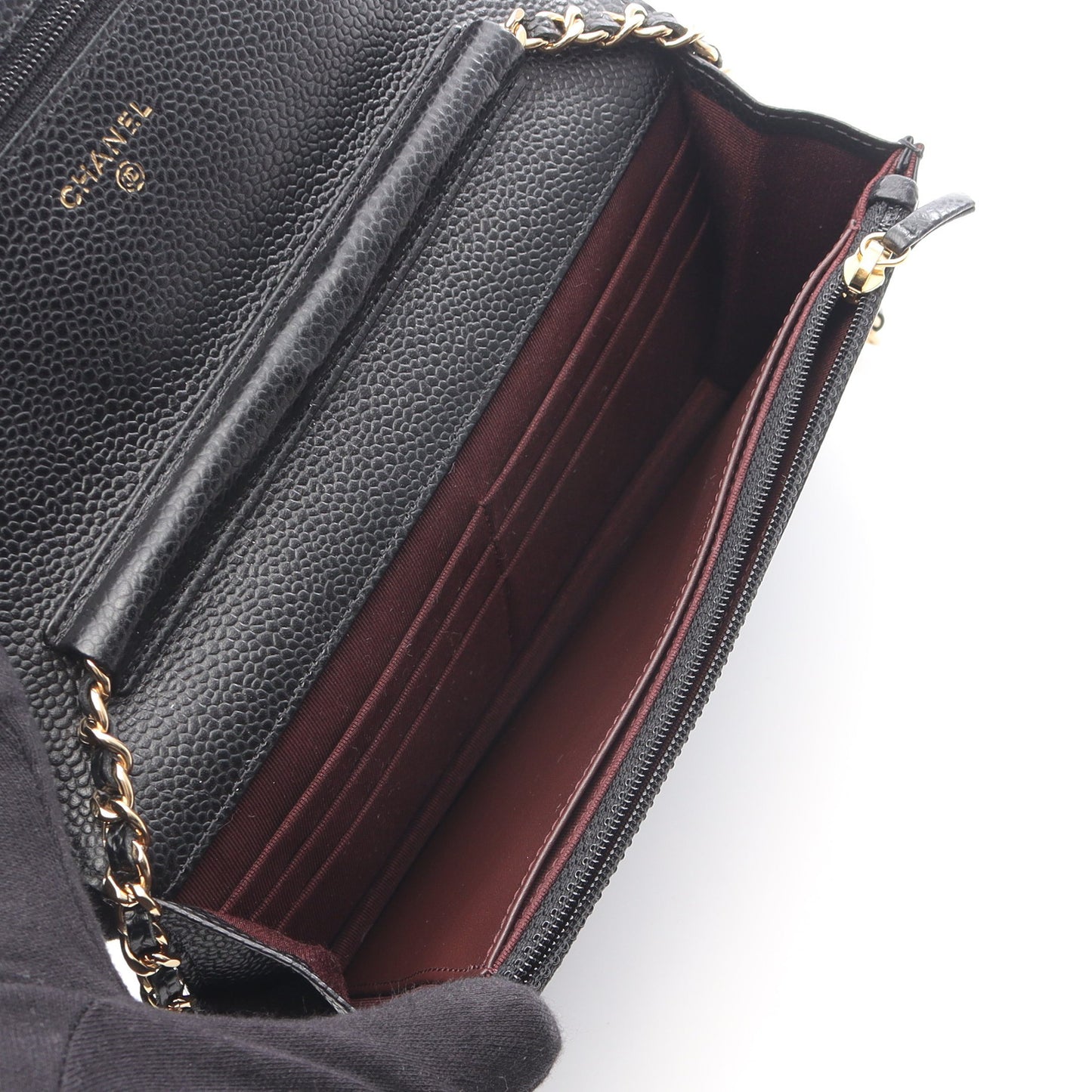マトラッセ チェーンウォレット キャビアスキン ブラック ゴールド金具 シャネル バッグ CHANEL