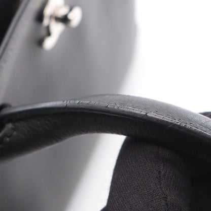 エグゼクティブ ハンドバッグ トートバッグ レザー ブラック シルバー金具 シャネル バッグ CHANEL