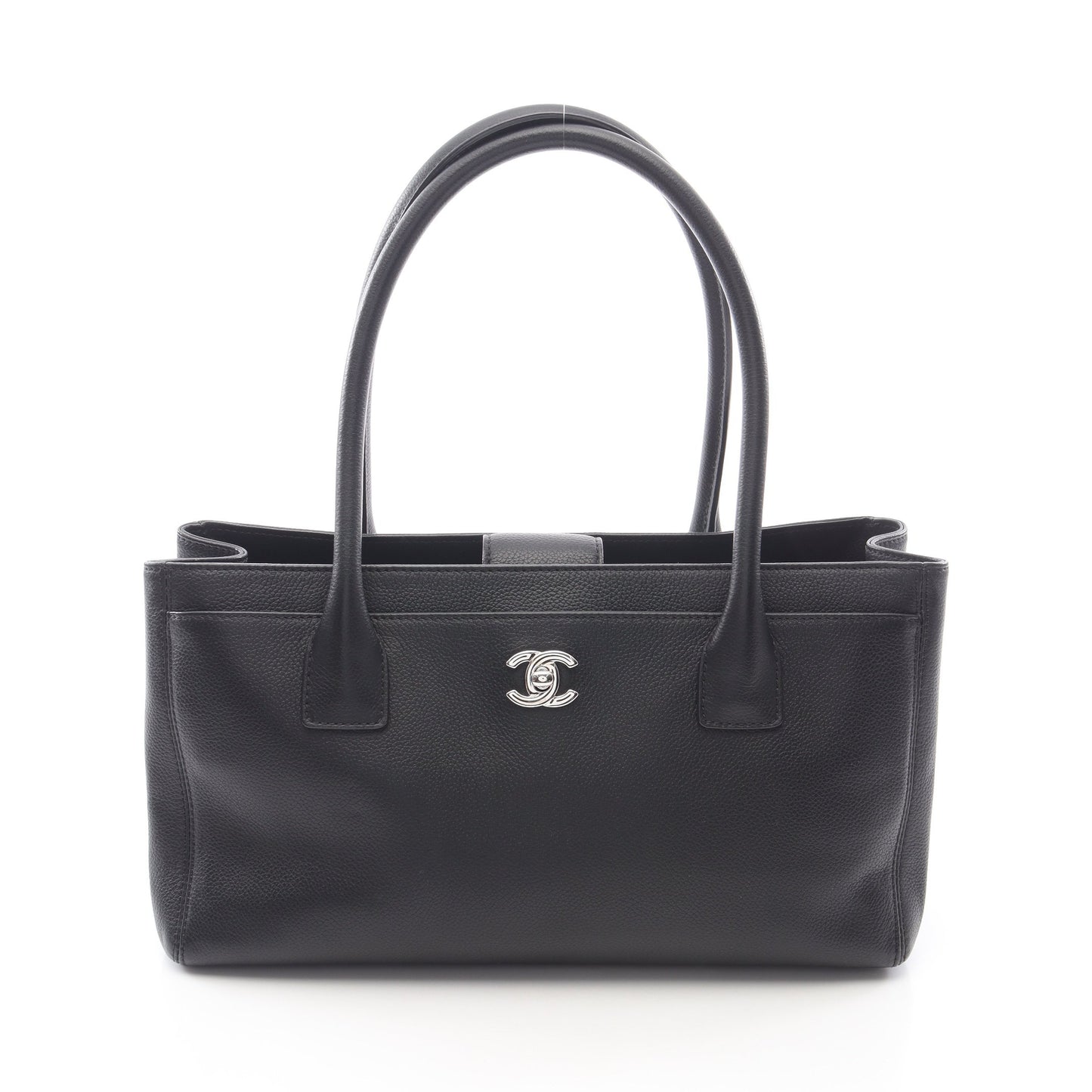 エグゼクティブ ハンドバッグ トートバッグ レザー ブラック シルバー金具 シャネル バッグ CHANEL