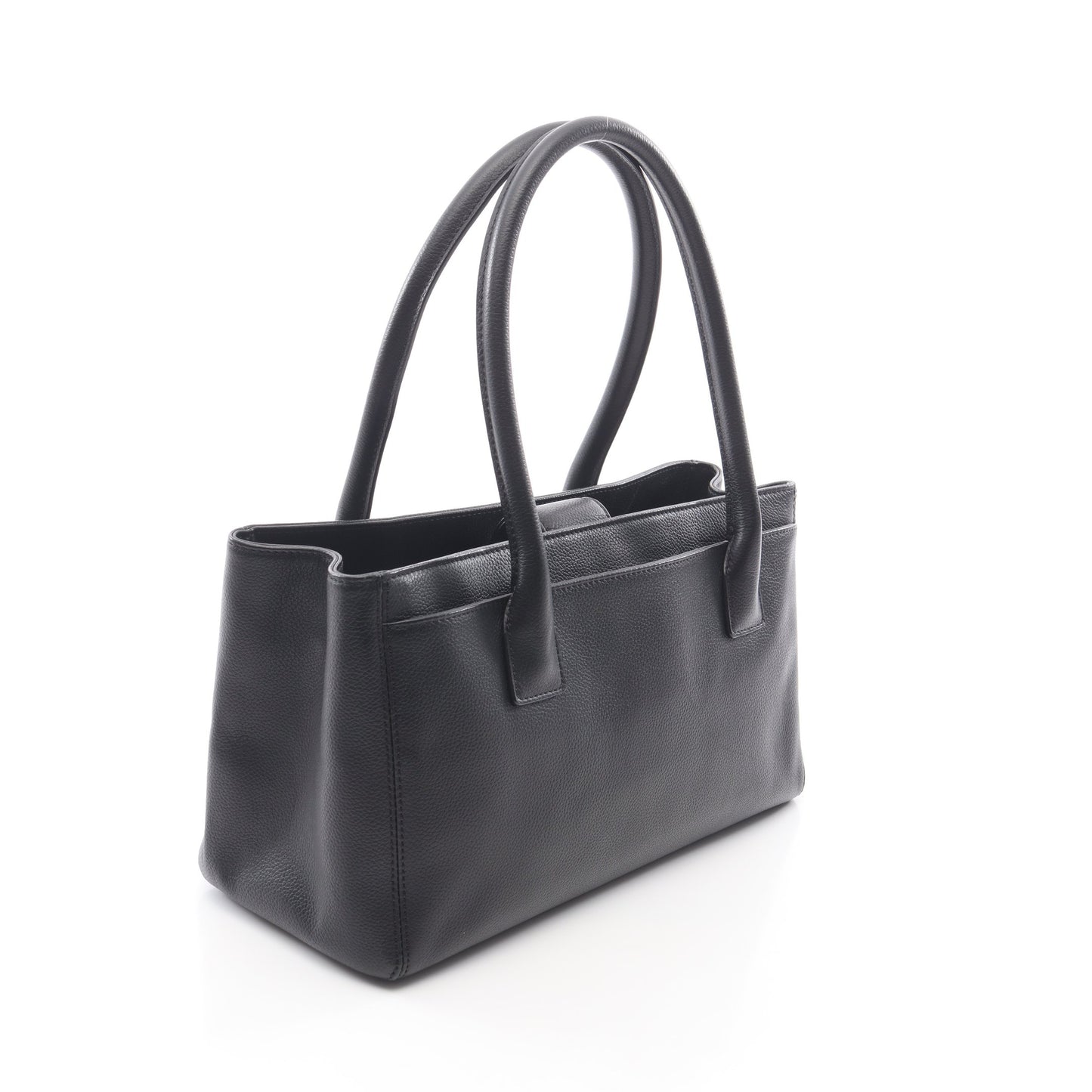 エグゼクティブ ハンドバッグ トートバッグ レザー ブラック シルバー金具 シャネル バッグ CHANEL