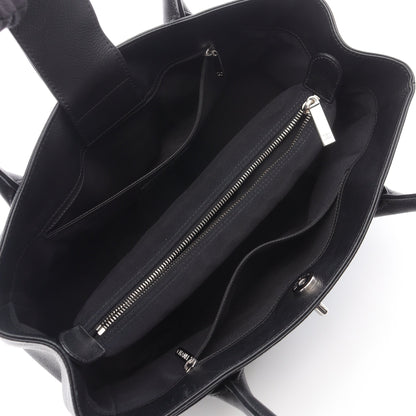 エグゼクティブ ハンドバッグ トートバッグ レザー ブラック シルバー金具 シャネル バッグ CHANEL