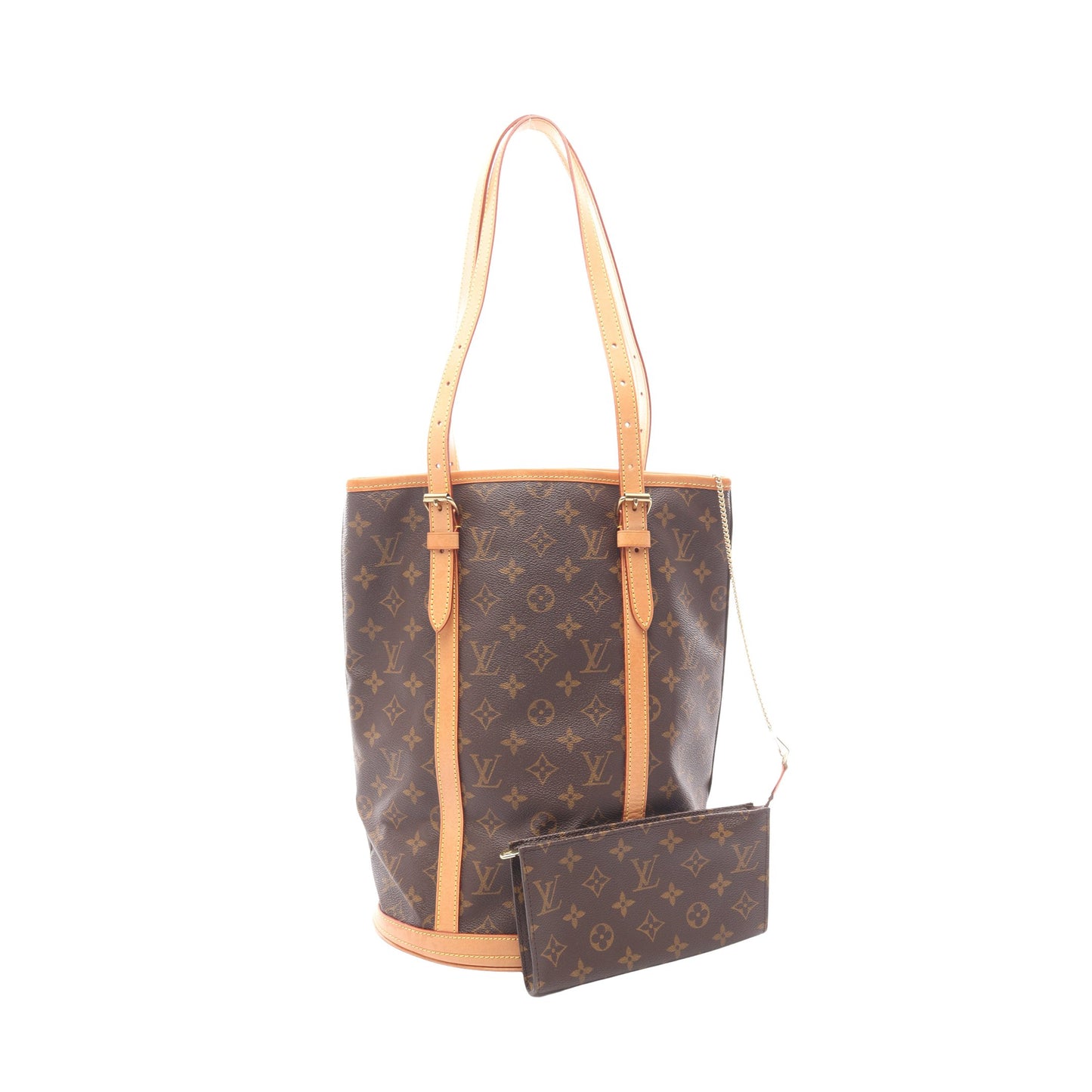 バケットGM モノグラム ショルダーバッグ PVC レザー ブラウン ルイヴィトン バッグ LOUIS VUITTON