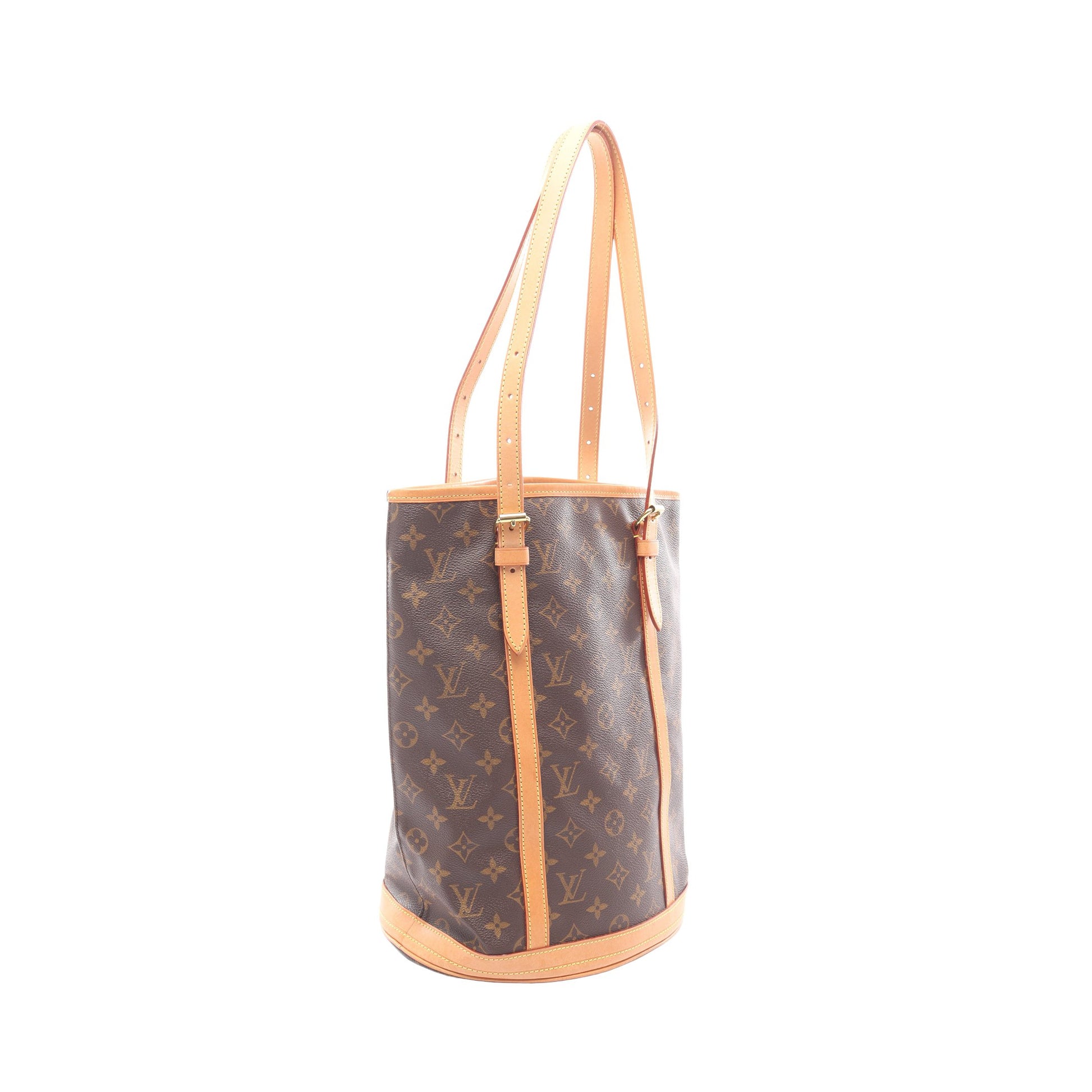 バケットGM モノグラム ショルダーバッグ PVC レザー ブラウン ルイヴィトン バッグ LOUIS VUITTON