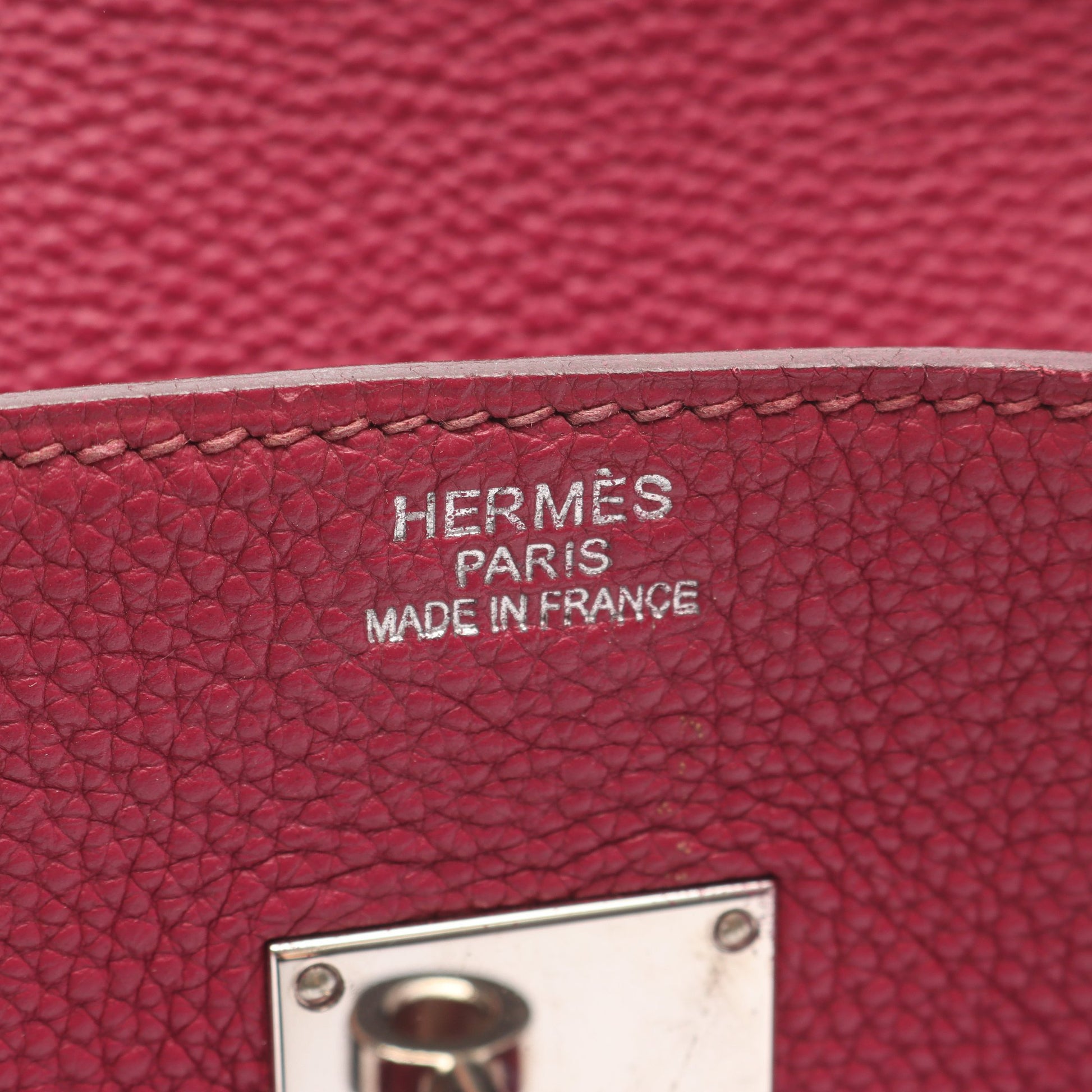ショルダーバーキン トスカ ショルダーバッグ トゴ ピンクパープル シルバー金具 □O刻印 エルメス バッグ HERMES