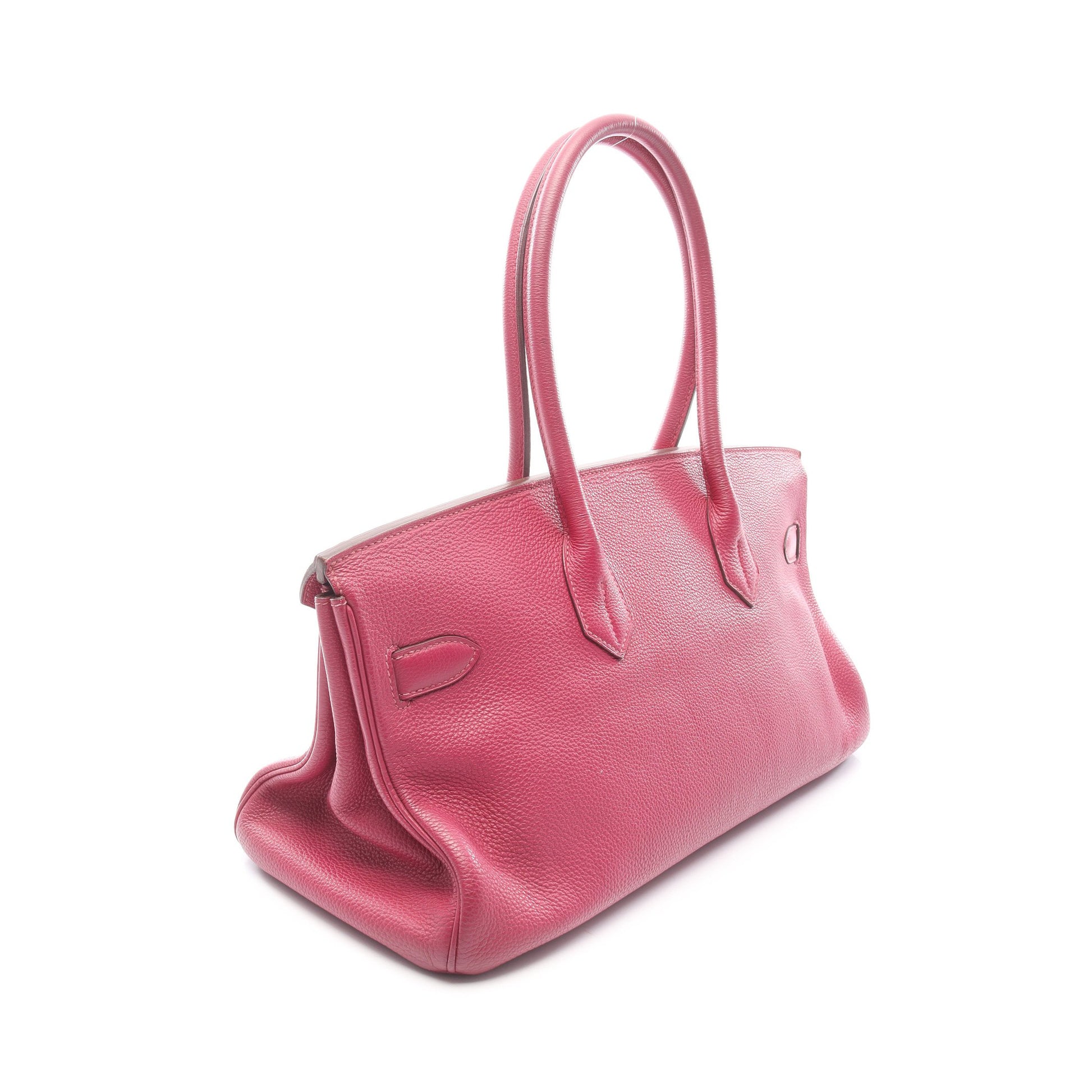 ショルダーバーキン トスカ ショルダーバッグ トゴ ピンクパープル シルバー金具 □O刻印 エルメス バッグ HERMES
