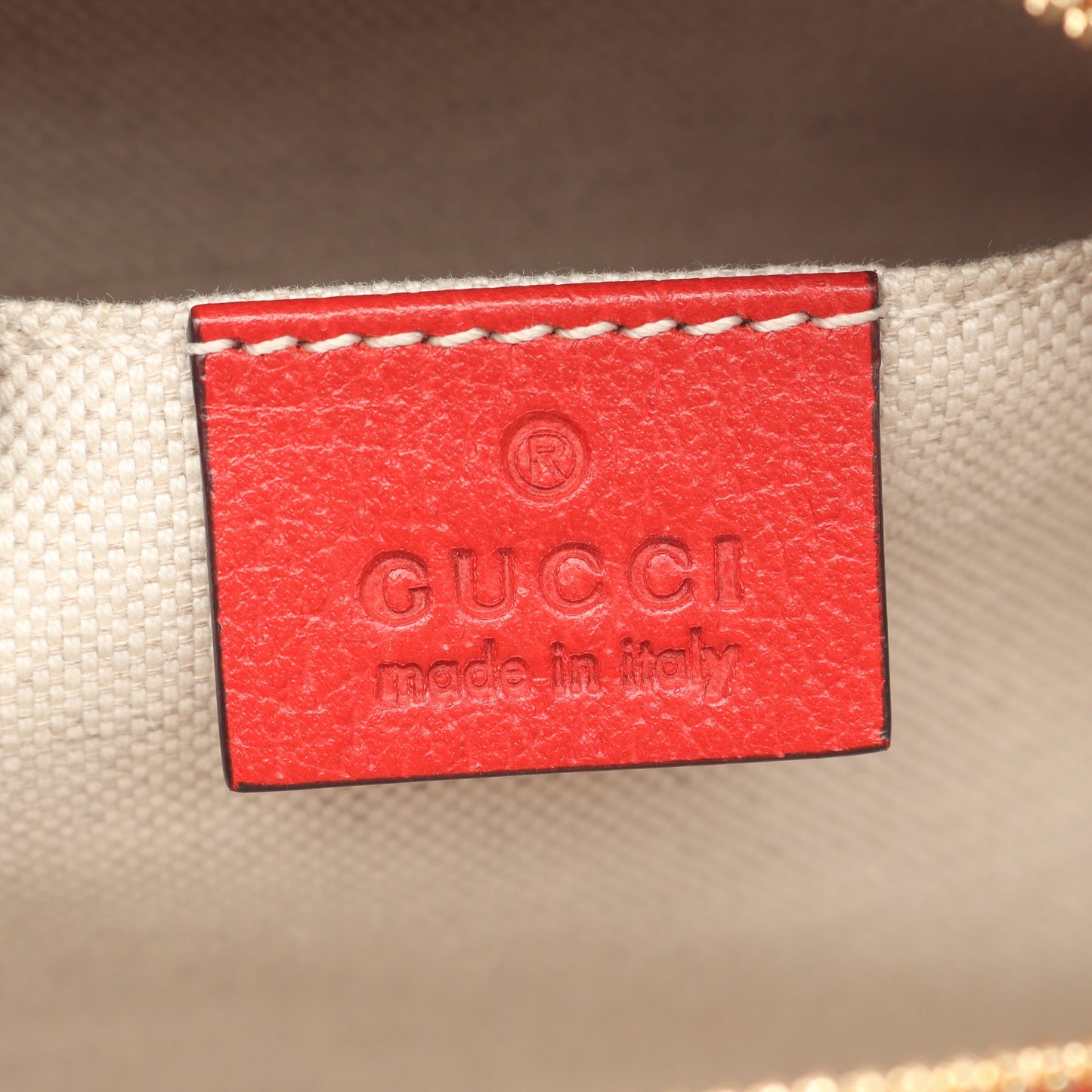 GGスプリーム ショルダーバッグ PVC レザー ベージュ レッド マルチカラー グッチ バッグ GUCCI