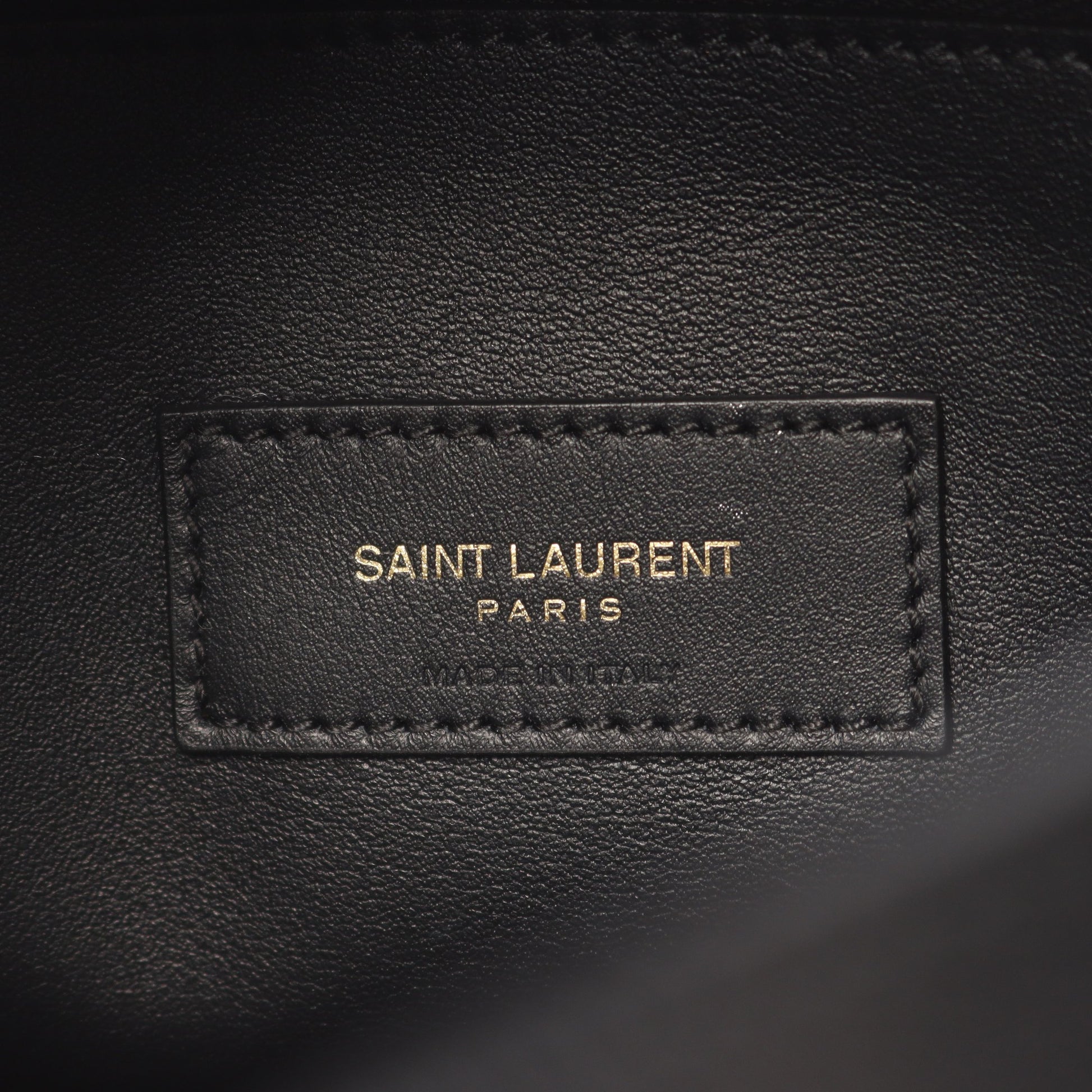 LE 5 A 7 ソフト ラージ ショルダーバッグ レザー ブラック サンローランパリ バッグ SAINT LAURENT PARIS