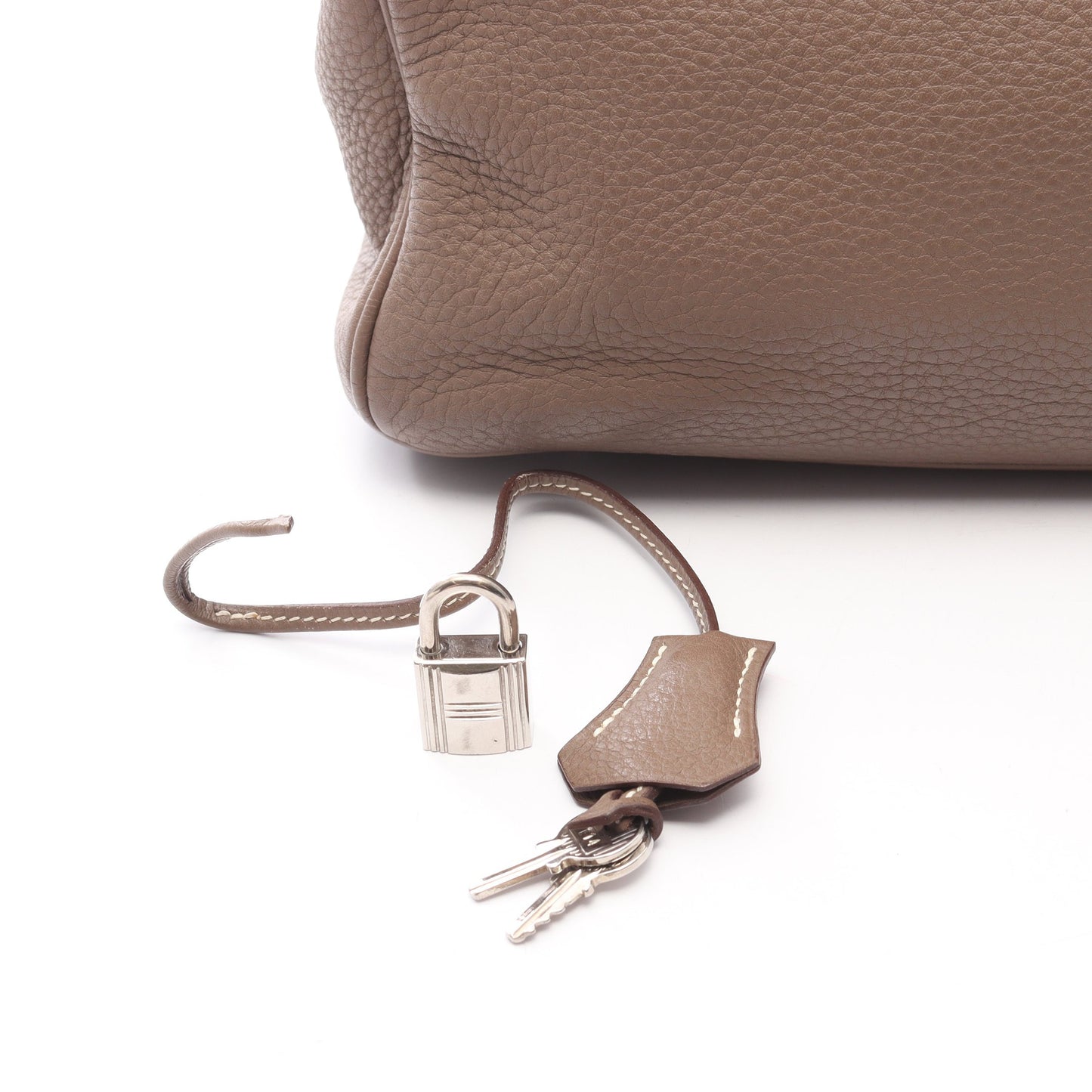 バーキン35 エトゥープ ハンドバッグ トリヨンクレマンス グレーブラウン シルバー金具 □M刻印 エルメス バッグ HERMES
